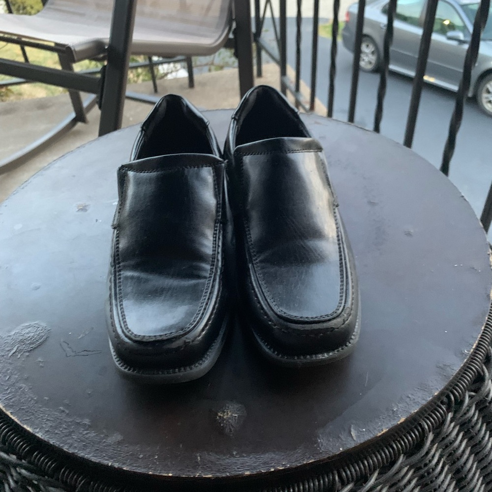 Classic Black Kids Dress Shoes